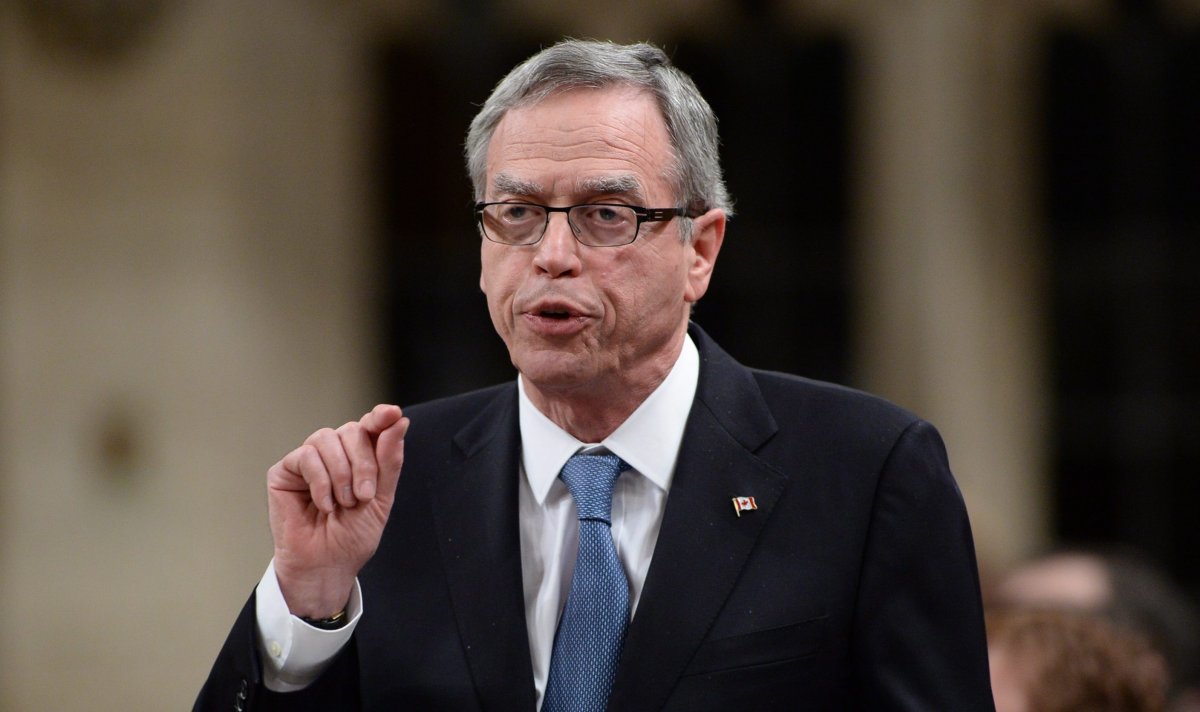 Finance Minister Joe Oliver responds to a question during question period in the House of Commons on Parliament Hill in Ottawa on Wednesday, January 28, 2015. THE CANADIAN PRESS IMAGES/Sean Kilpatrick.