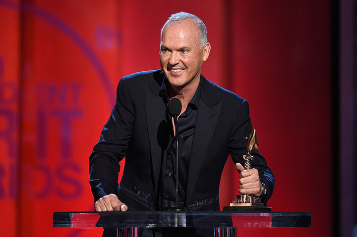Michael Keaton, pictured at the Film Independent Spirit Awards on Feb. 21, 2015.