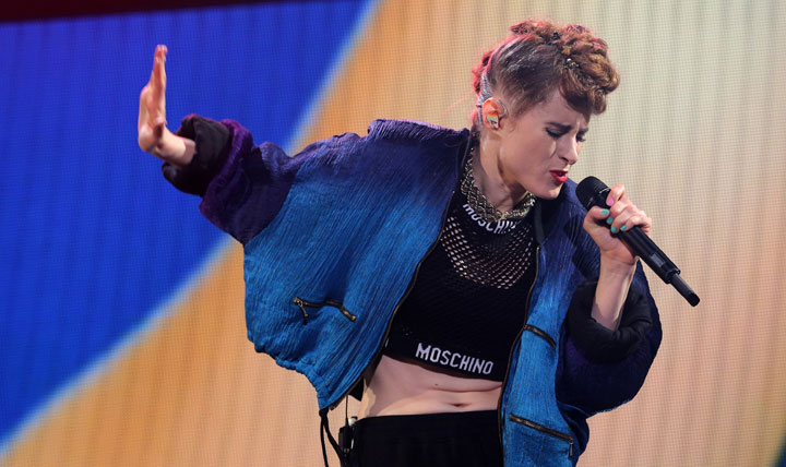 Calgary-born pop star Kiesza, pictured in December 2014, is nominated for this year's JUNO Awards.