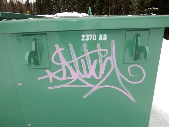 Mounties are looking for a graffiti tagger who is marking up Sun Peaks Mountain resort.