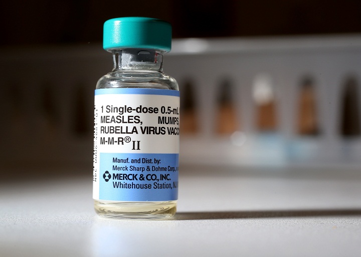 A dose of the measles vaccine is shown in this file photo.