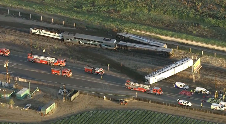 Dozens hurt as commuter train strikes truck in Southern California ...