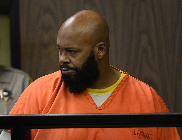 Marion "Suge" Knight appears in a California courtroom on Feb. 3, 2015.
