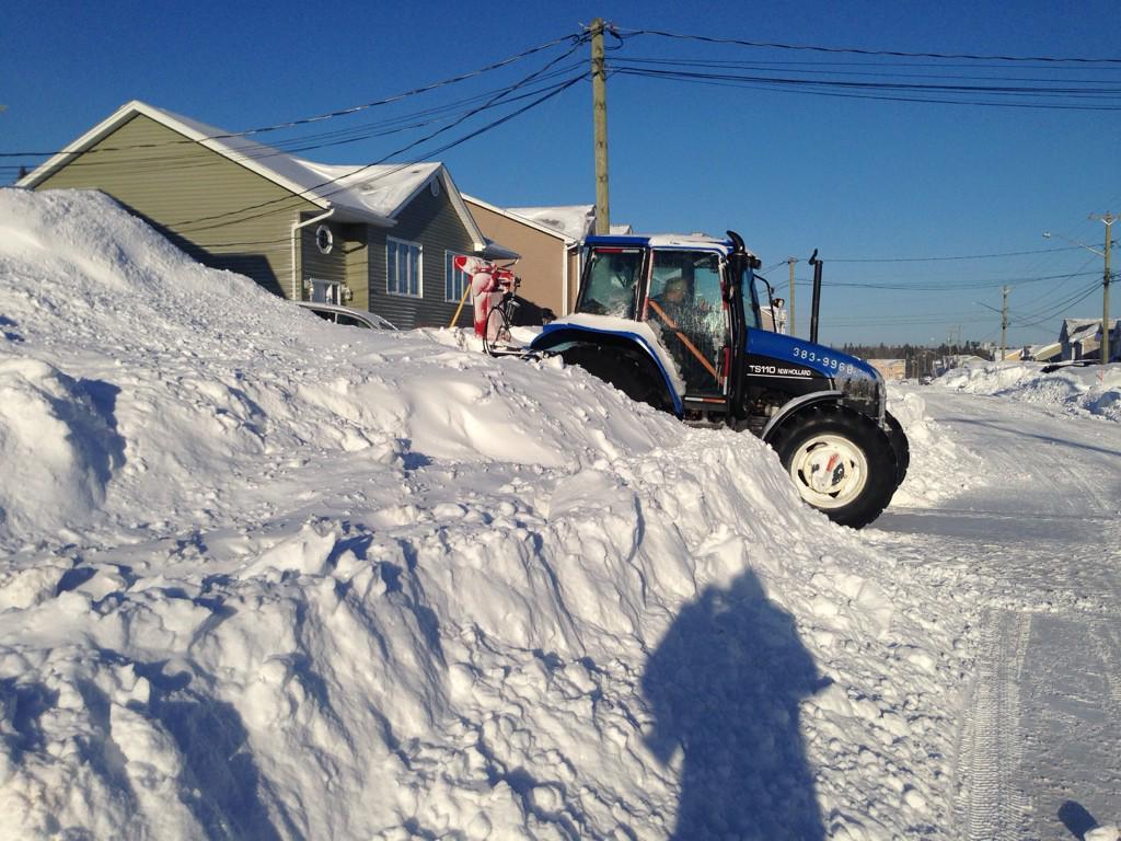 Moncton was buried under snow from January to March.