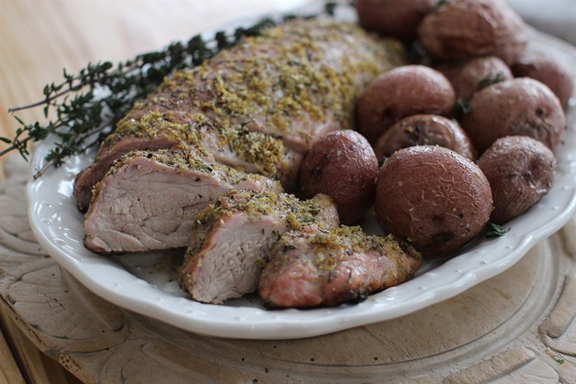 A delicious lemon-pepper pork that should have been chicken