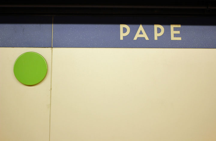 TTC subway guards pointing at the wall. Why? Some don’t know - image