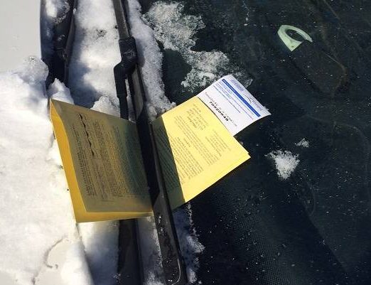 Cars in violation of the parking ban could face tickets up to $150.