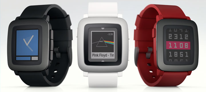 The new Pebble Time features a colour e-paper screen and is 20 per cent thinner than its predecessor, according to the company. 