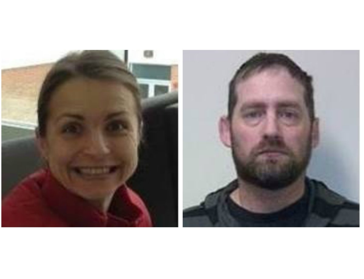 Cara Duval, 37, and Joseph Pepin, 39, are pictured in undated photos. Police said the missing Ontario couple poses a threat to the public.