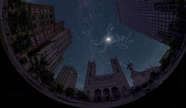 Visit Montreal's Planetarium and explore the idea of "Love knows not what time is..." .