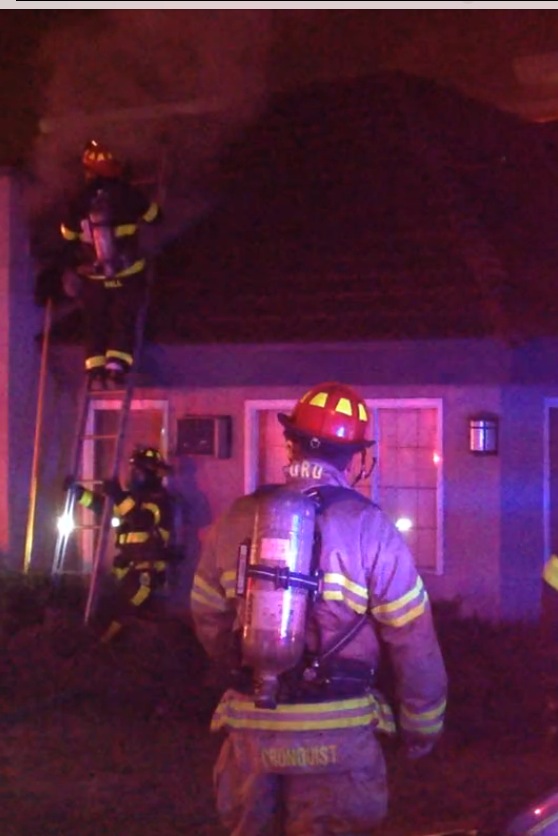 Kelowna motel pool house fire - image