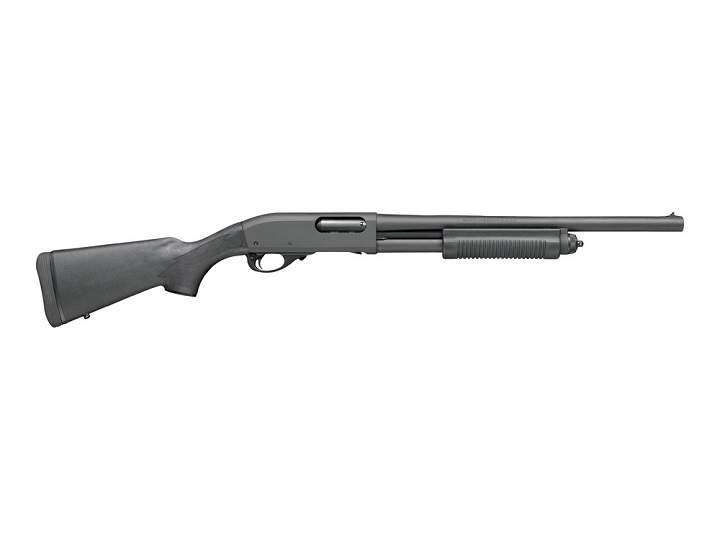 A Remington 870 police shotgun similar to the one stolen from a police cruiser in May, 2014