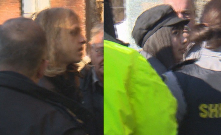 Randall Shepherd and Lindsay Souvannarath arrive at the Halifax courthouse for their first appearance in connection to an alleged murder plot.