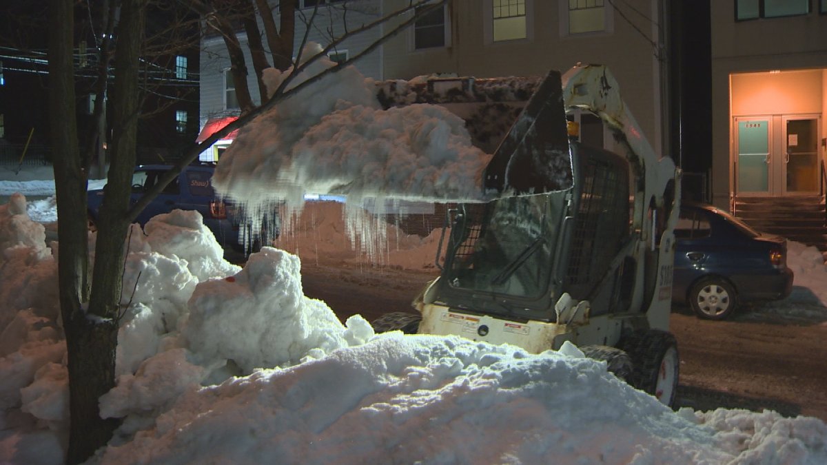 Crews have been clearing snow from city streets overnight this week in Halifax.