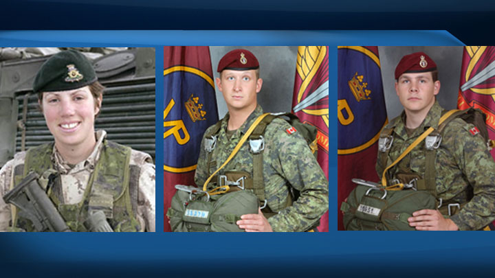 Three lakes in northern Saskatchewan have been named after soldiers from the Princess Patricia's Canadian Light Infantry who died in Afghanistan.