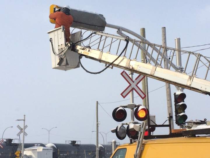 The new traffic lights.