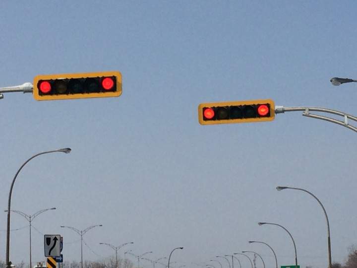 The new traffic lights.