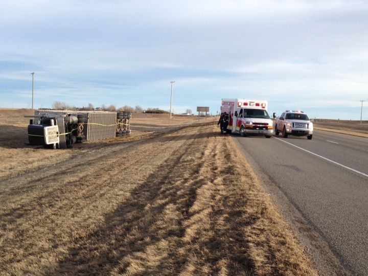 Trucks near Nanton