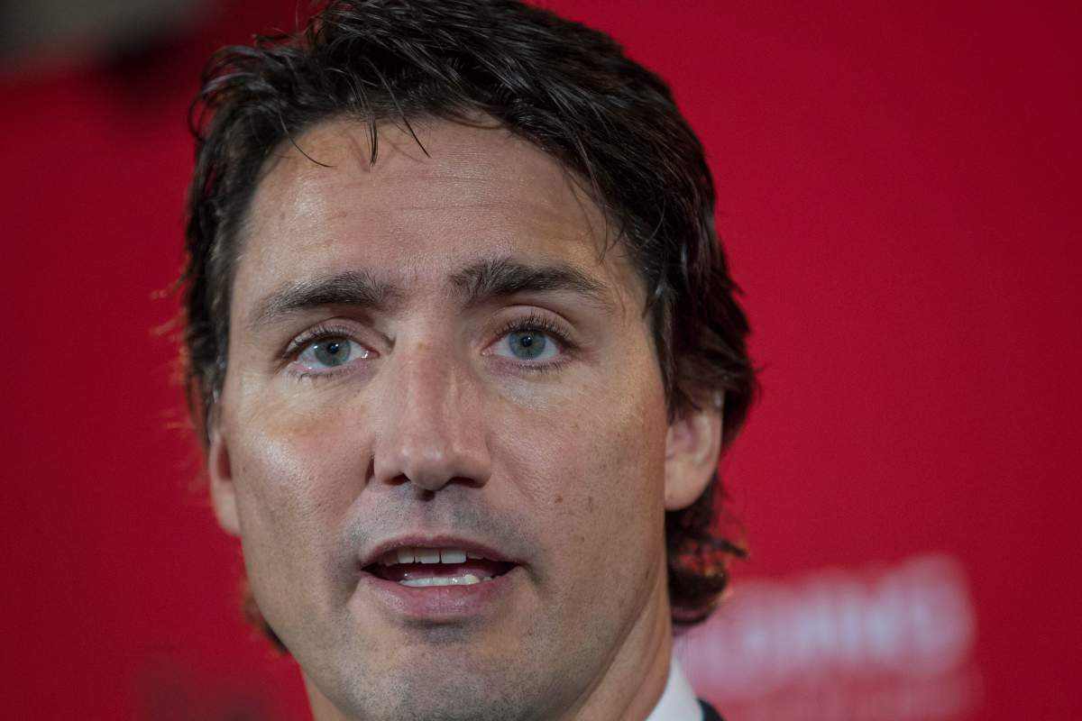 Liberal Leader Justin Trudeau speaks at a press conference following a two day caucus meeting in London, Ont., Wednesday, January 21, 2015. THE CANADIAN PRESS/ Geoff Robins.