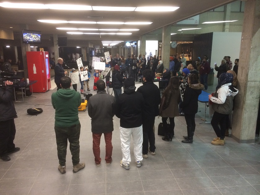 Three Muslim students who were murdered in North Carolina Tuesday were honoured in Winnipeg Friday night. 