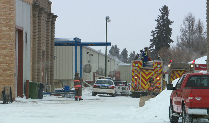 The Saskatoon Fire Department's technical rescue team makes high-angle rescue of injured contractor from the water treatment plant.