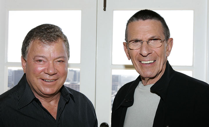 William Shatner and Leonard Nimoy, pictured in 2006.