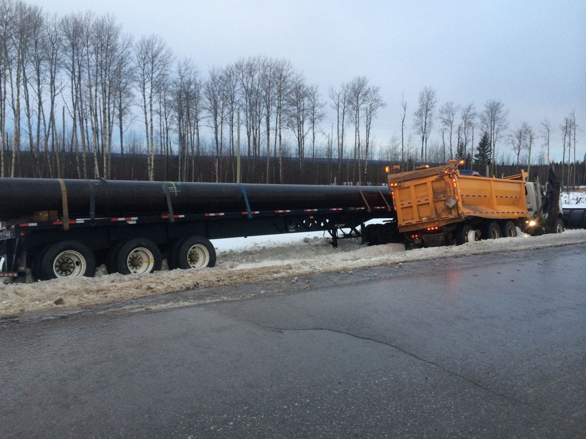 One of the many crashes on Highway 63 near Wandering River on March 6, 2015.
