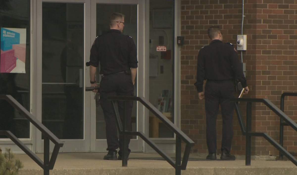Two south Edmonton schools 'hold and secure' after suspicious devices found, March 13, 2015.