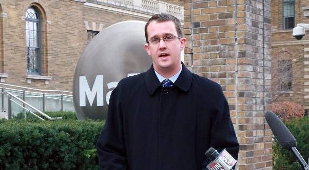 Monte McNaughton in Toronto, during his campaign to become leader of the Ontario Progressive Conservatives in 2015.