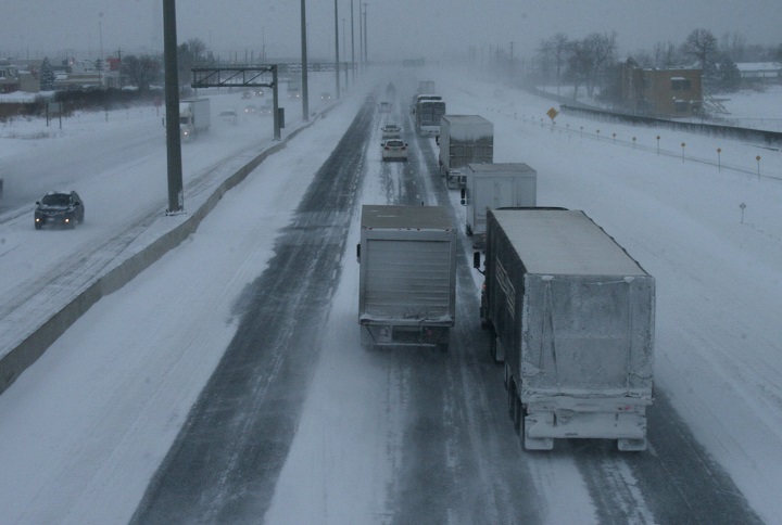 Environment Canada has issued a winter travel advisory for the Greater Toronto Area due to heavy snowfall and blowing snow in parts of the region on Thursday.