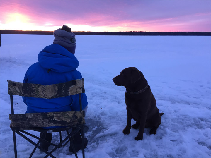 March 13: This Your Saskatchewan photo was taken by Melody Mills of ice fishing on Keeley Lake.