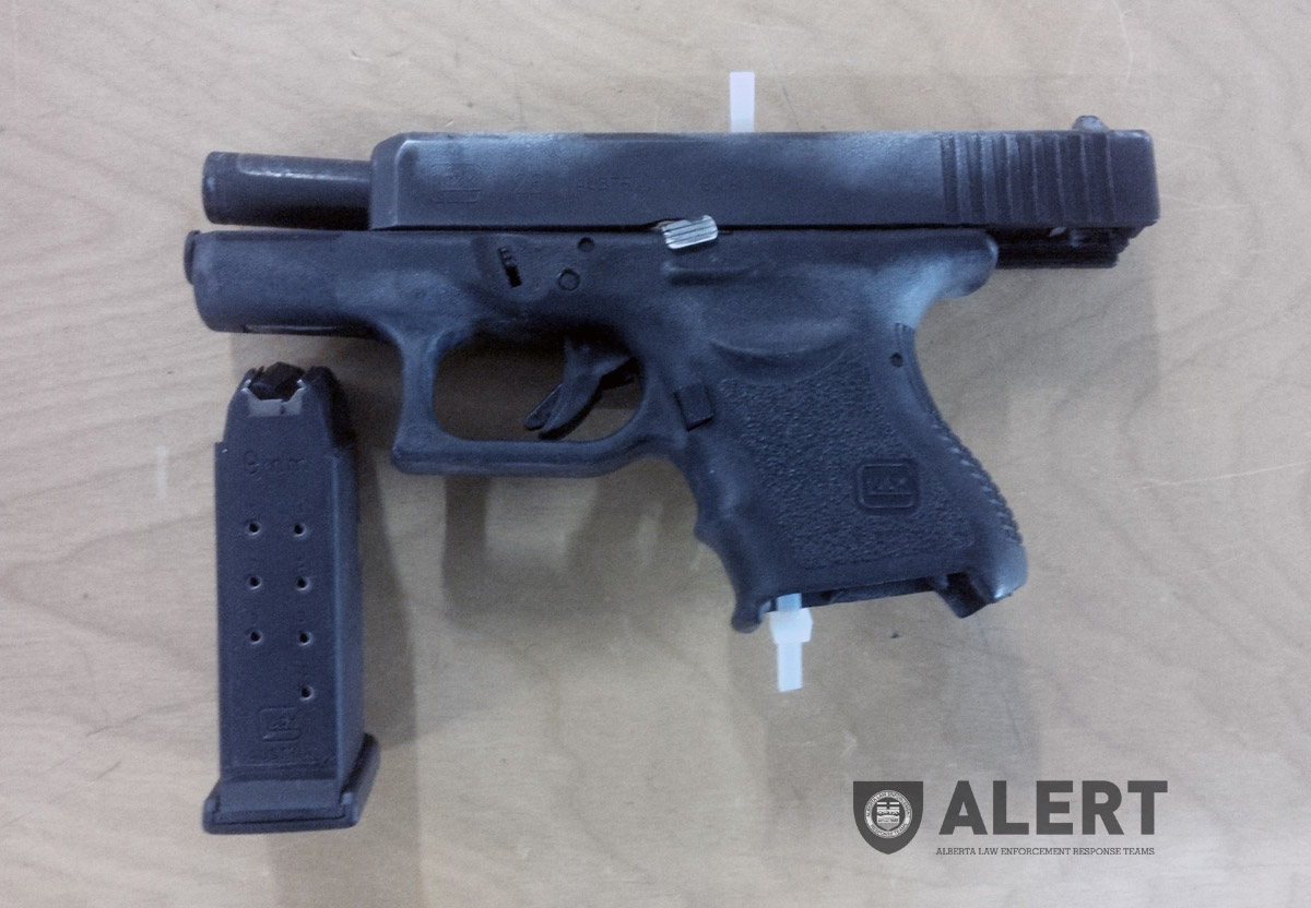 Police seized this Glock handgun loaded with ten rounds of ammunition from a Glenbrook home on March 6th, 2015. 