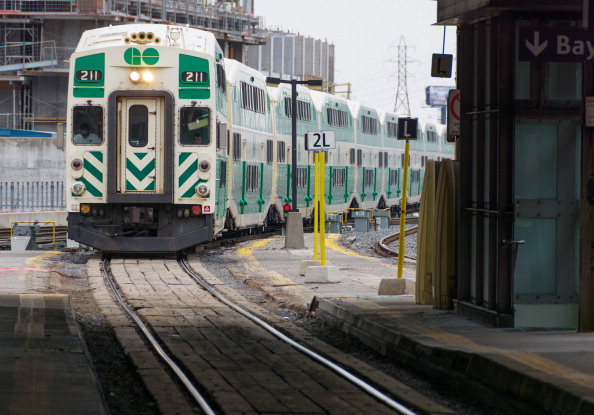 Photo of a GO Train on April 18, 2014.