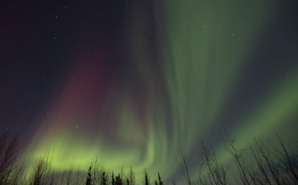Northern Lights over Fort Nelson on Saturday, Feb 28th