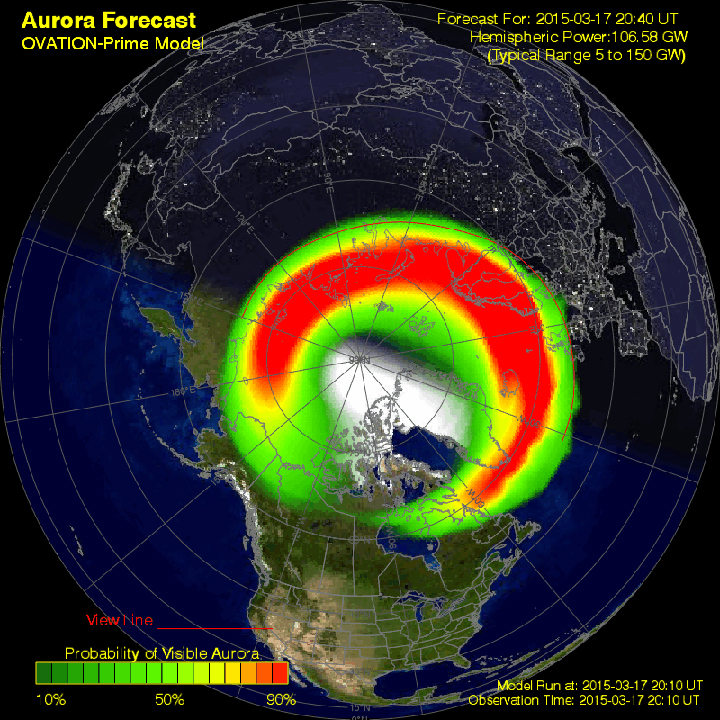 Yes Toronto Even You May See The Northern Lights Tonight Toronto   Aurora Forecast Northern Li 