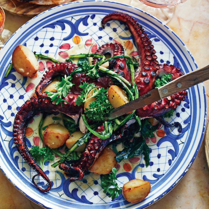 Grilled octopus at Bar Isabel in Toronto's Little Italy district. The restaurant is ranked eight out of 100, according to a new magazine.