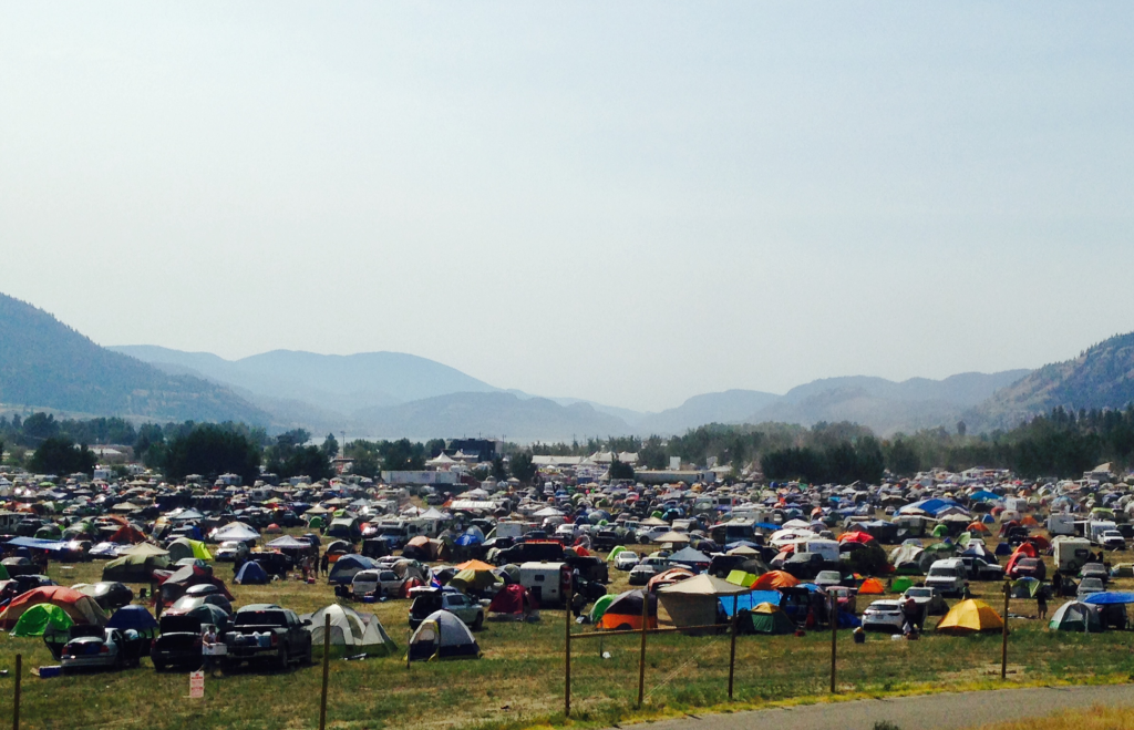 Campers packed the 2014 Boonstock music festival in Penticton, B.C. The company announced it will not be returning in 2015.