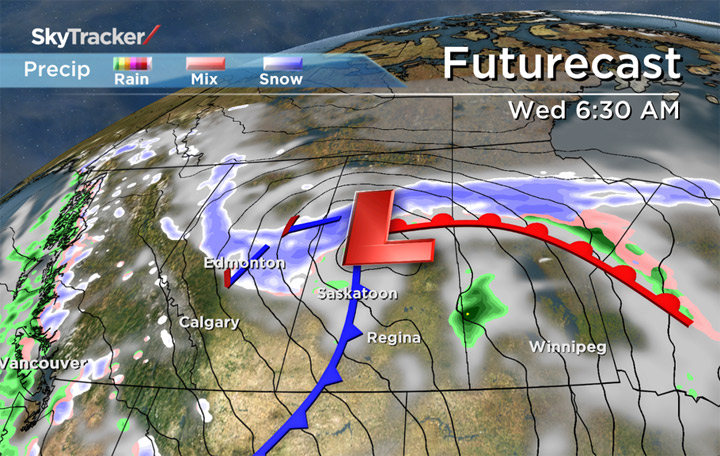 Saskatoon has a good chance at a heat record before snow is expected to return later this week.