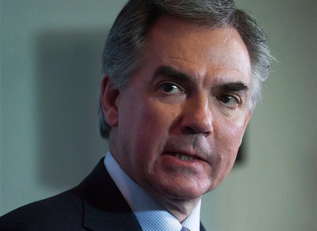 PC Leader Jim Prentice is shown during a news conference in Vancouver, B.C., on November 3, 2014.