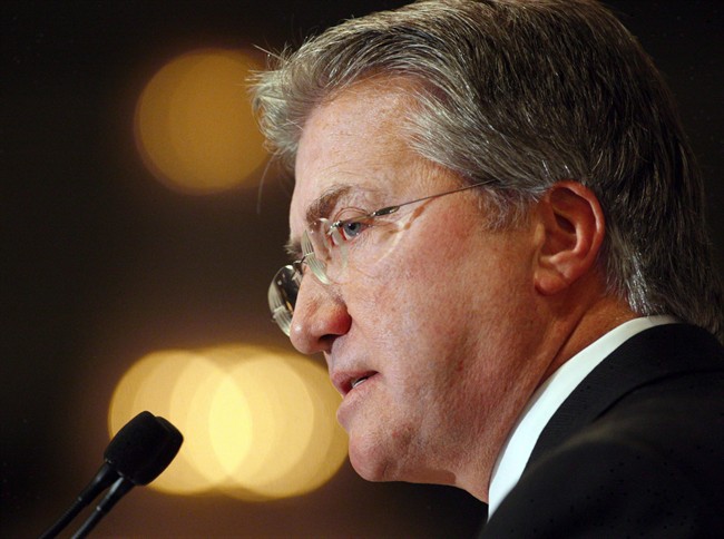 Former Newfoundland and Labrador premier Danny Williams speaks in Calgary, in a Dec. 3, 2009 file photo.