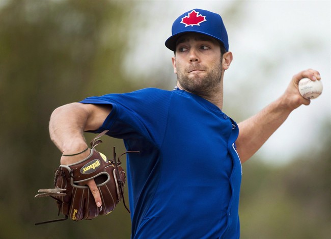 Toronto Blue Jays pitcher Daniel Norris is seen during spring training in Dunedin, Fla., on Friday, February 27, 2015. 