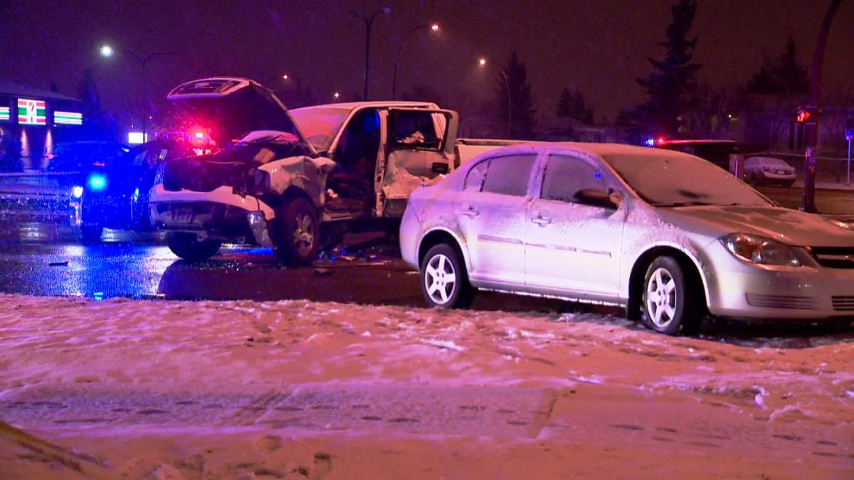 Emergency crews respond to a collision at 52nd Street and 8th Avenue S.E. on Sunday, March 15th, 2015.