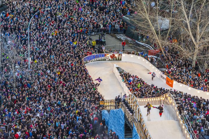 Red Bull Crashed Ice in Edmonton Saturday, March 14, 2015.