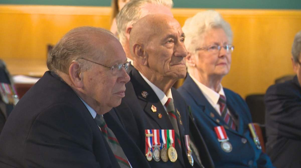 World War II veteran and member of the famous Devil's Brigade unit Maurice White. 