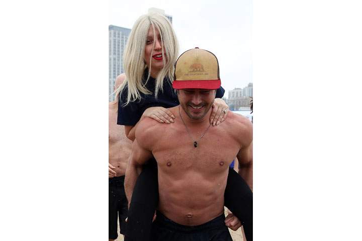 Singer Lady Gaga and actor Taylor Kinney.