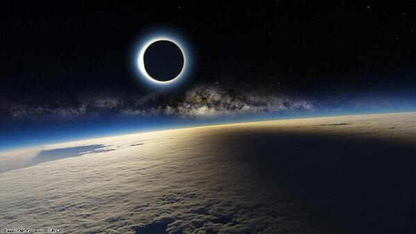 This is truly a stunning photo of a total solar eclipse...but it's not real.