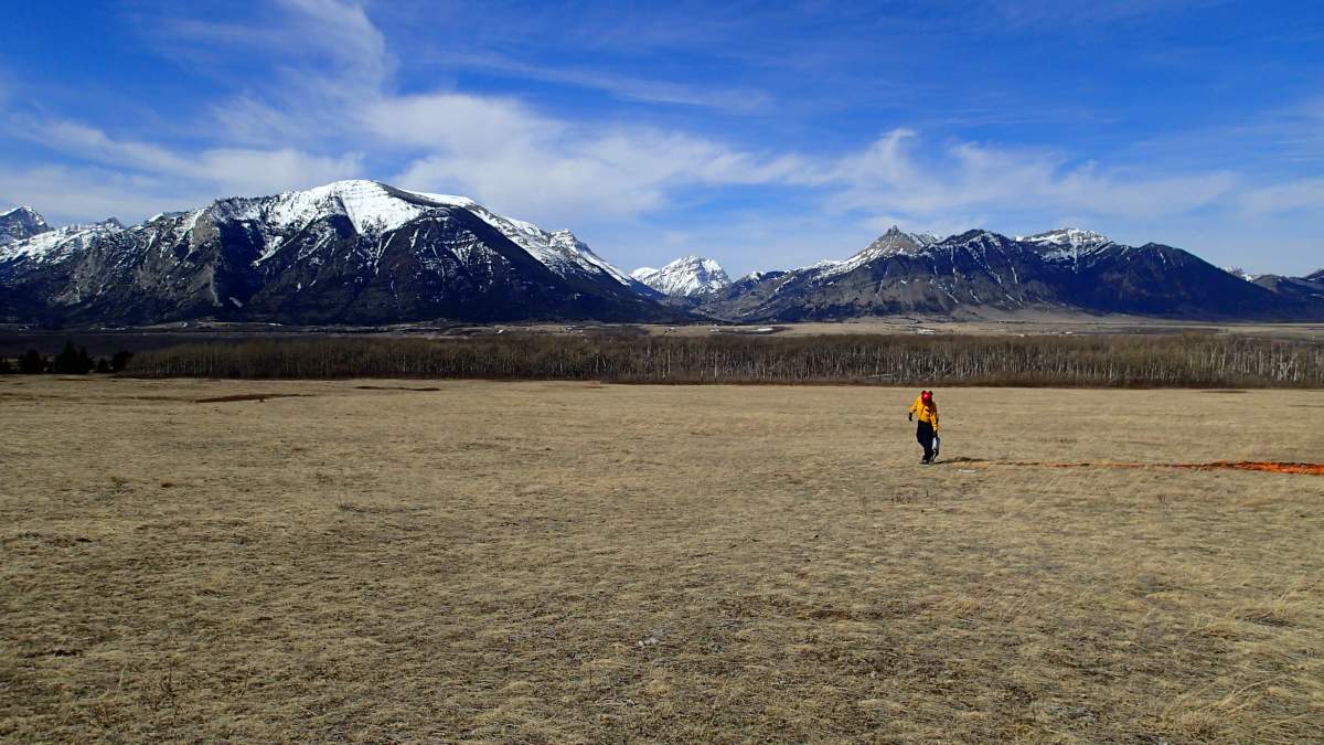 A prescribed burn on March 13th at Waterton.