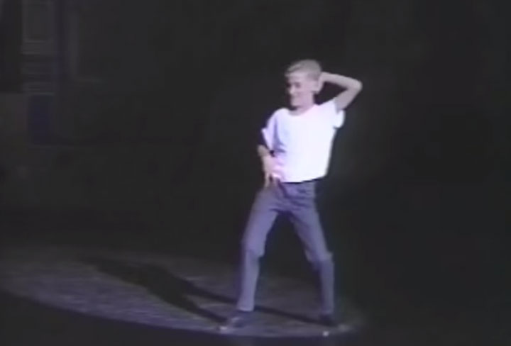 Ryan Gosling, pictured in a dance performance in 1992.