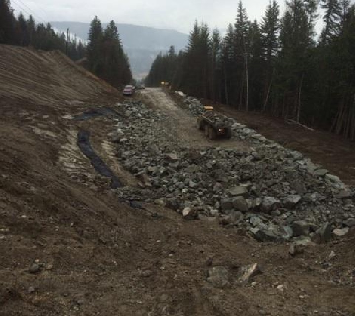 A Ministry of Transportation twitter account shared this photo of the highway rebuild on Thursday.