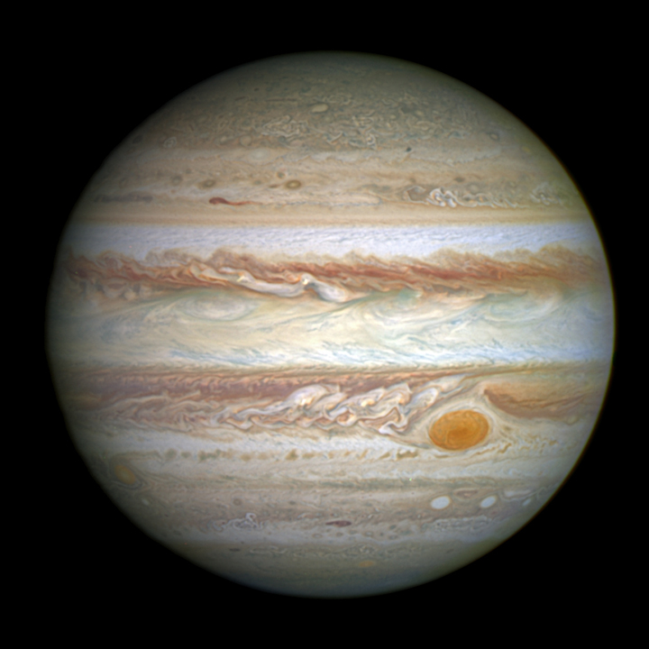 Hubble photographs Jupiter